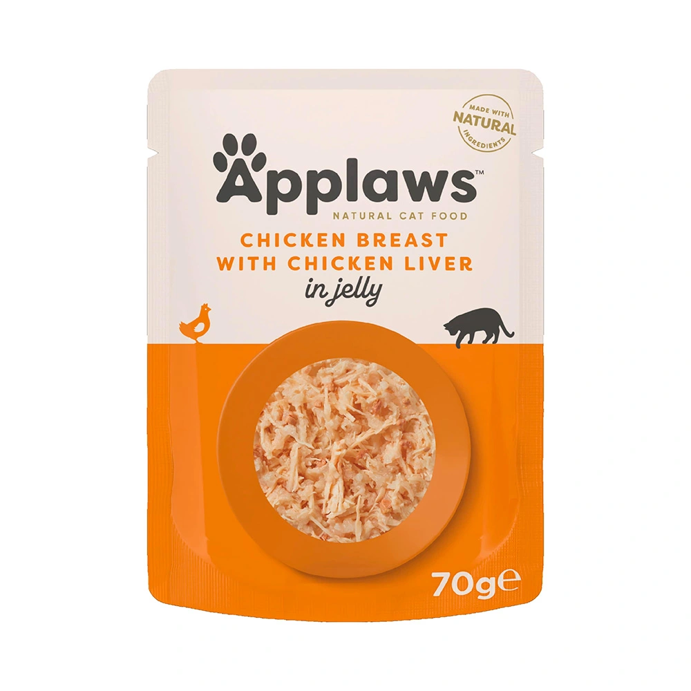 Applaws Kattevådmad kylling og lever 70 g (pouch)